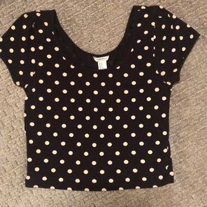 Polka Dot Crop Top